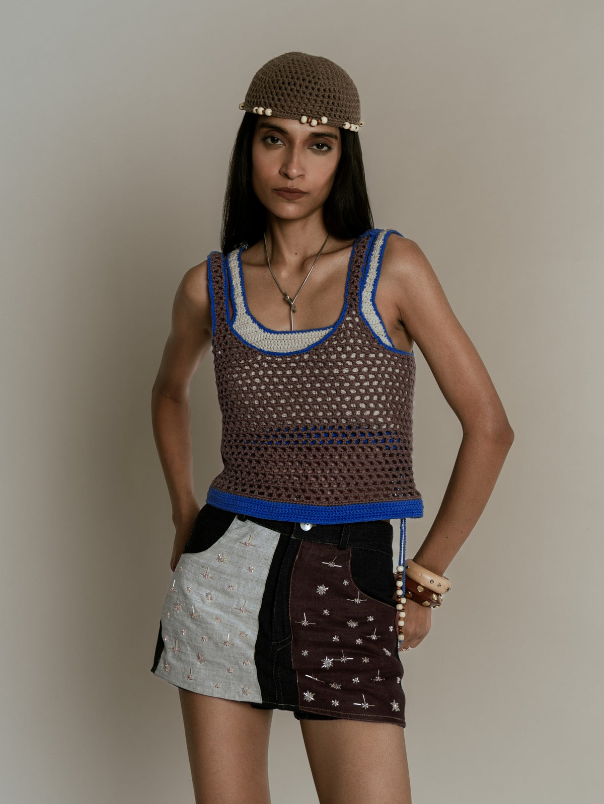 Crocheted Double Tank Top