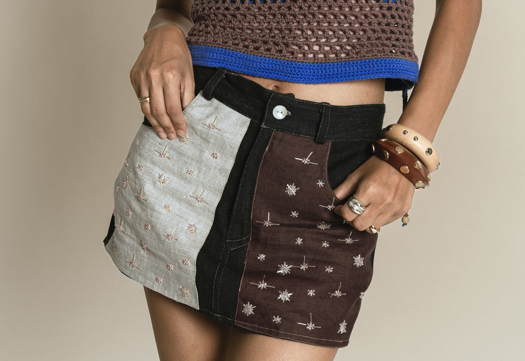 Duet Denim Skirt