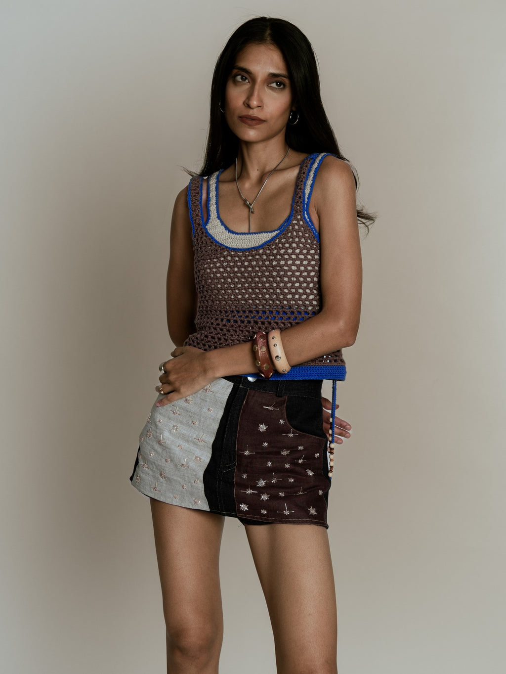 Crocheted Double Tank Top