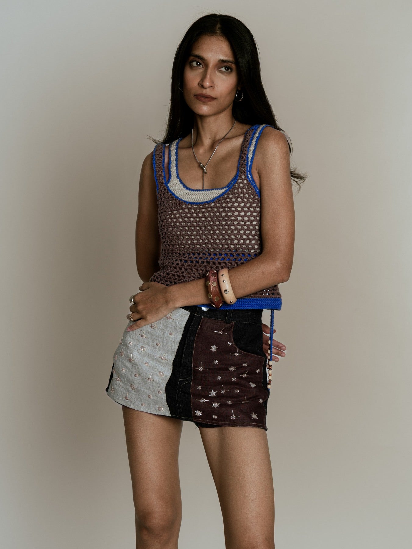 Crocheted Double Tank Top