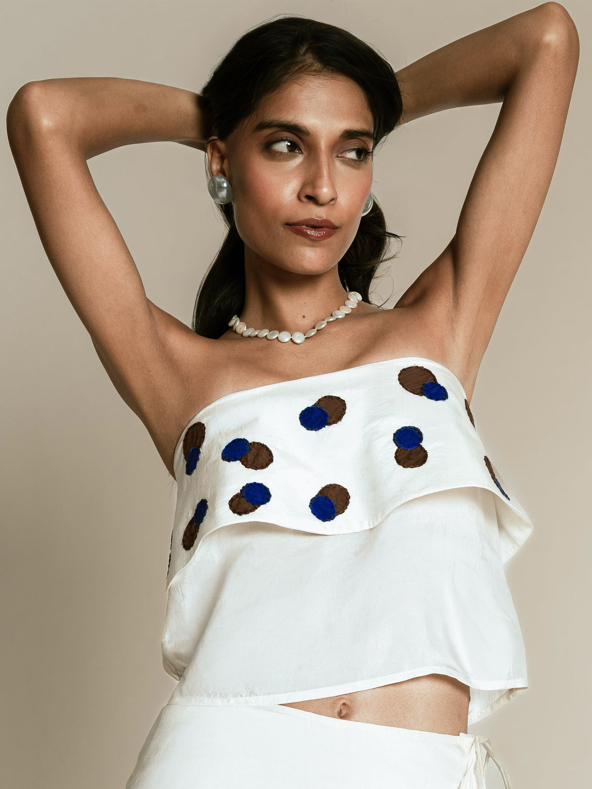 Silk tube top