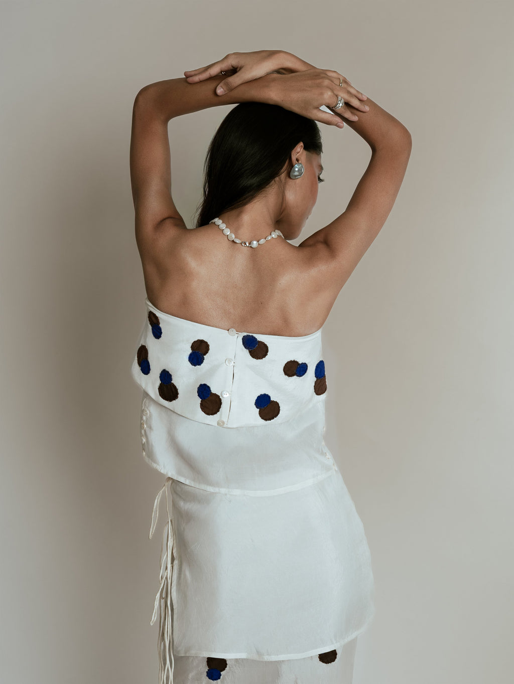 Silk tube top