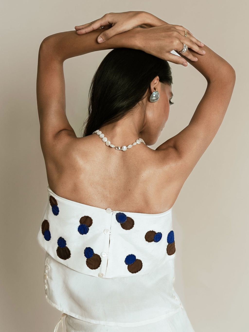 Silk tube top